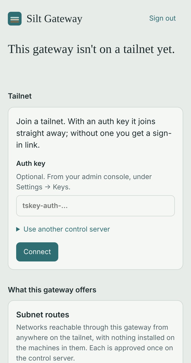 Join a tailnet, with an auth key or a sign-in link